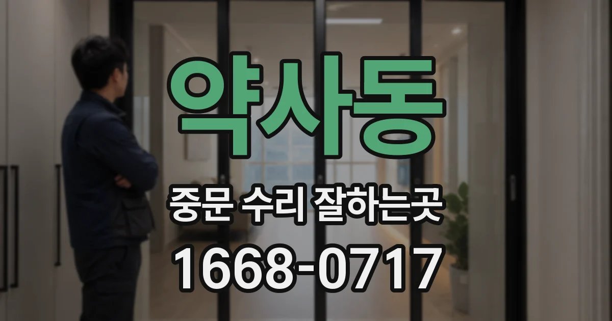 약사동 중문 수리 잘하는곳