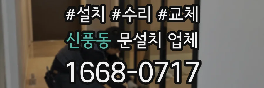 신풍동 문설치 업체