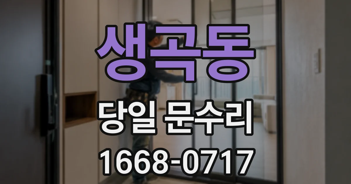 생곡동 당일 문수리