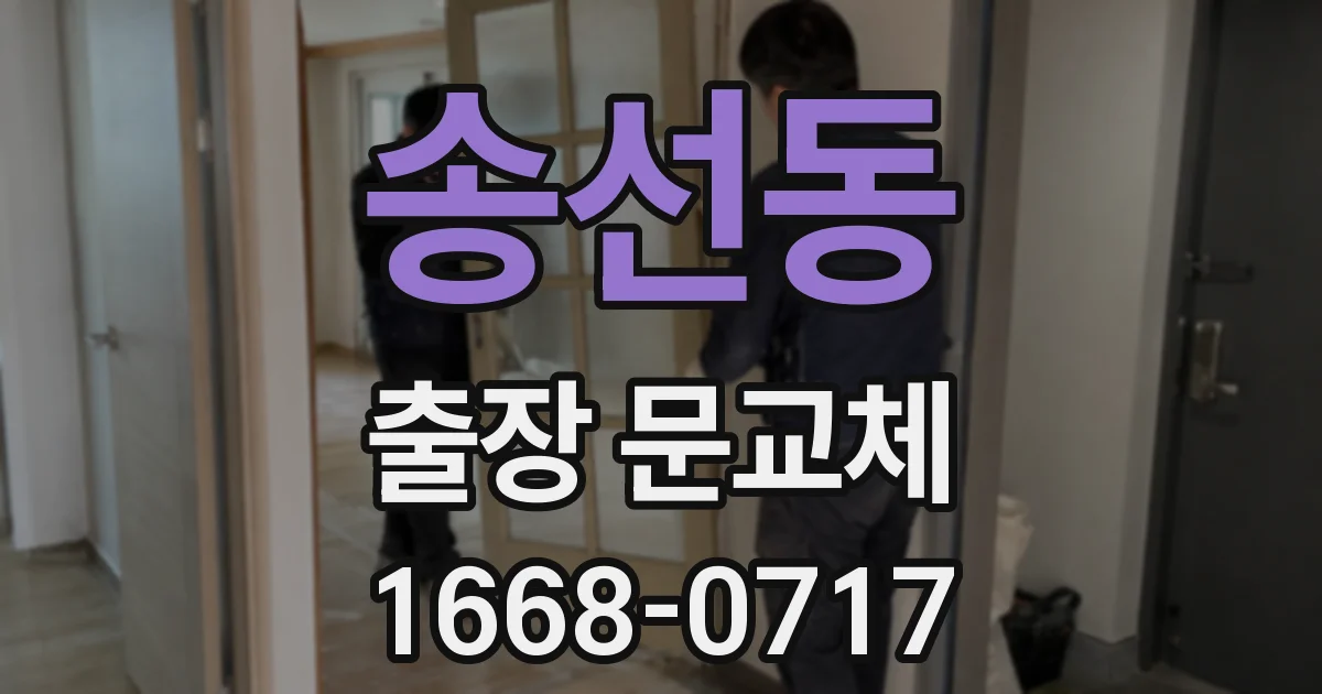 송선동 출장 문교체