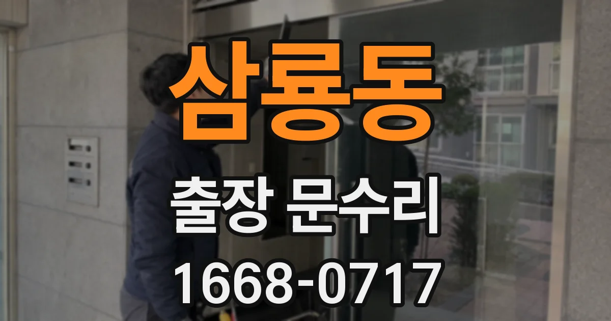 삼룡동 출장 문수리
