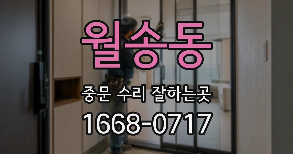 월송동 중문 수리 잘하는곳