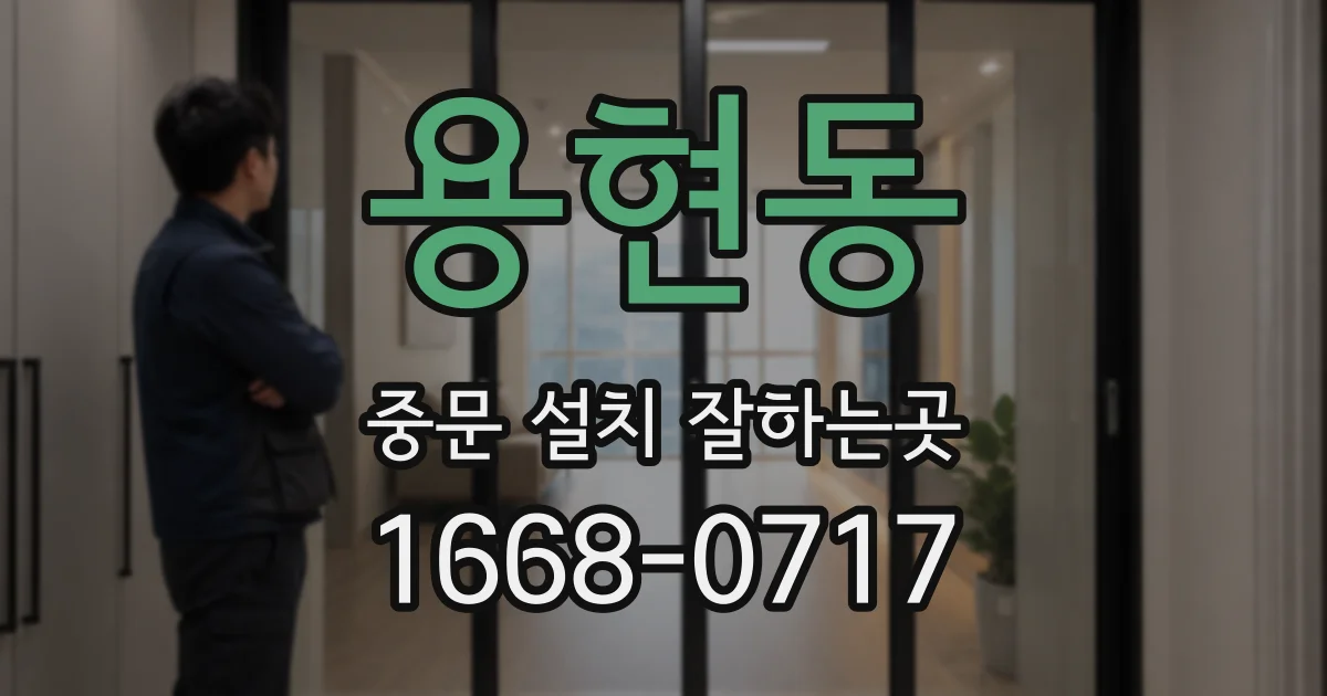 용현동 중문 설치 잘하는곳