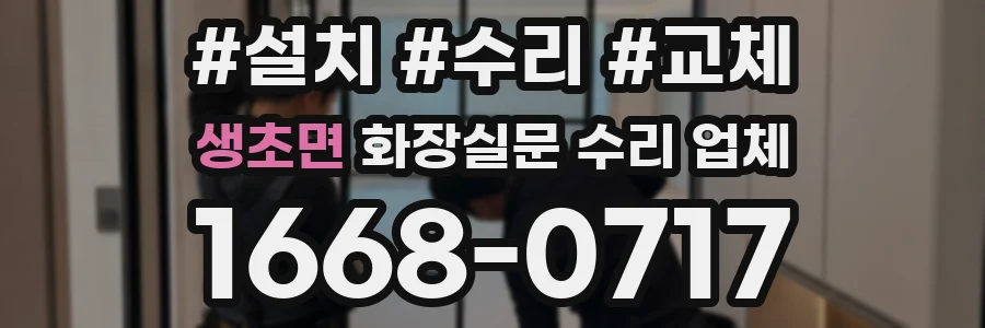 생초면 화장실문 수리 업체