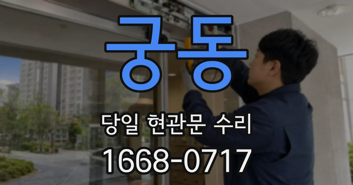 궁동 당일 현관문 수리
