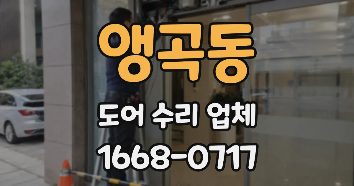 앵곡동 도어 수리 업체