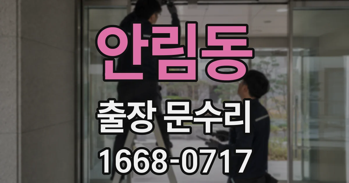 안림동 출장 문수리