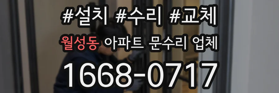 월성동 아파트 문수리 업체