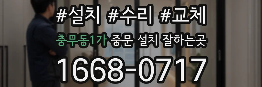 충무동1가 중문 설치 잘하는곳