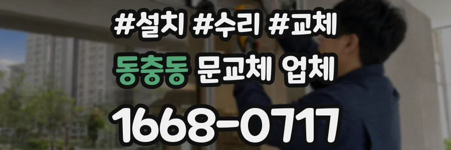 동충동 문교체 업체