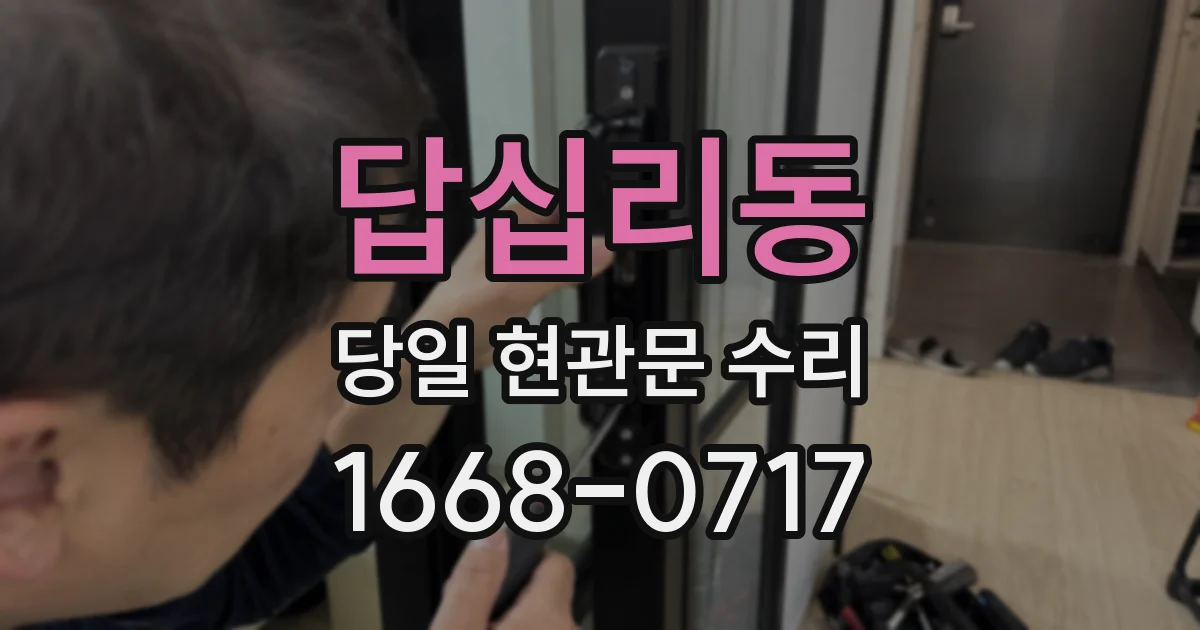 답십리동 당일 현관문 수리