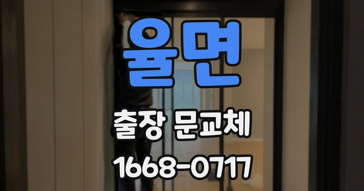 율면 출장 문교체