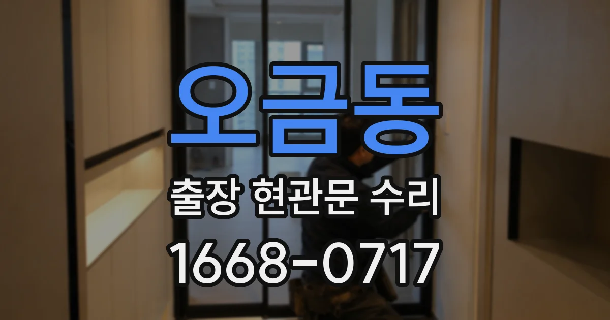 오금동 출장 현관문 수리