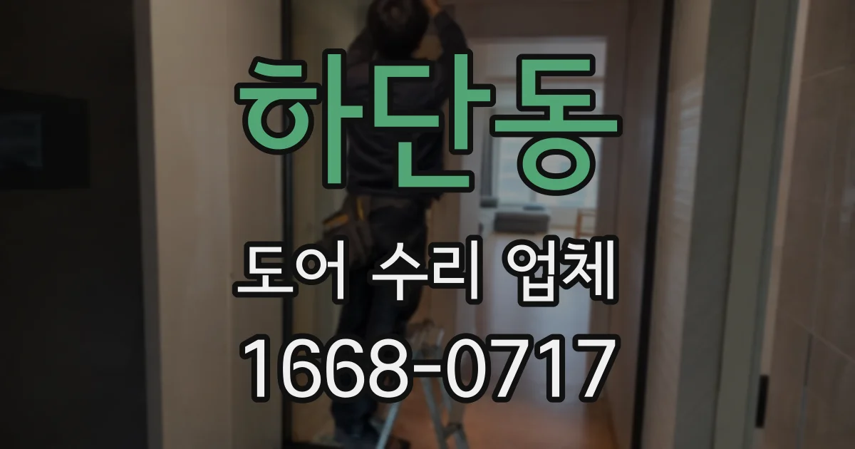 하단동 도어 수리 업체