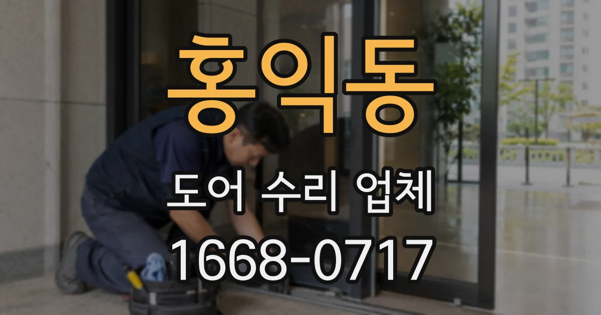 홍익동 도어 수리 업체