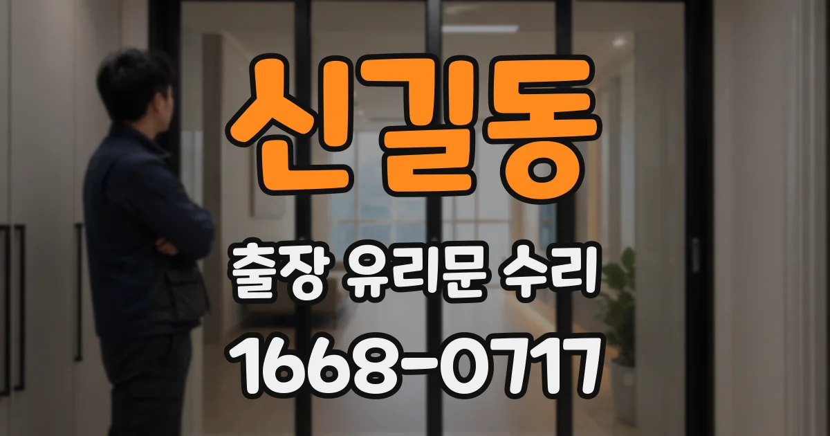 신길동 출장 유리문 수리