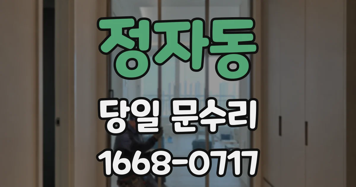 정자동 당일 문수리