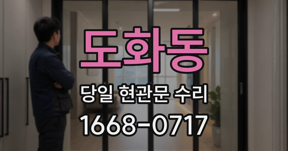 도화동 당일 현관문 수리