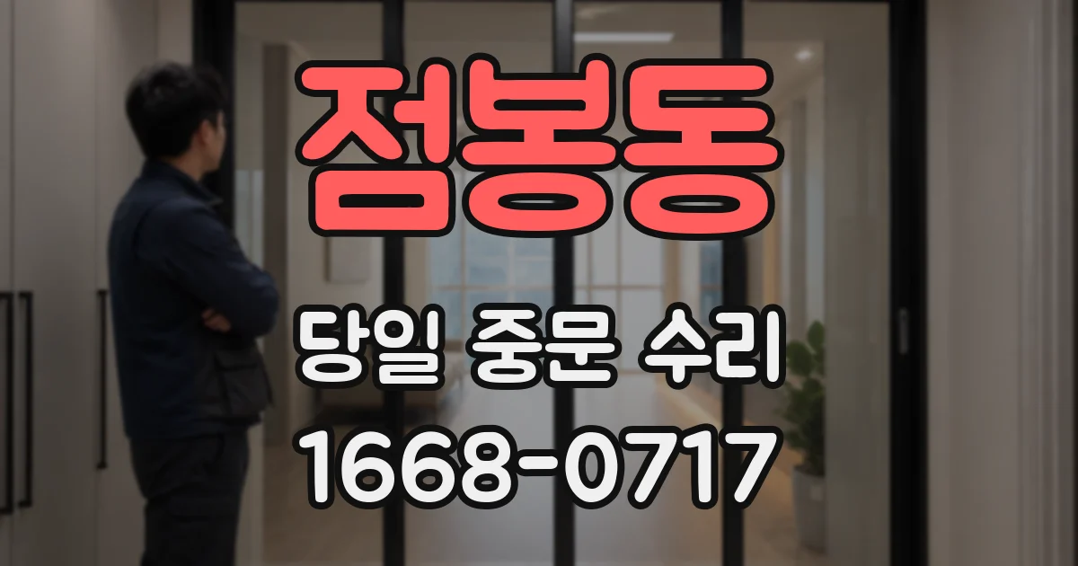 점봉동 당일 중문 수리