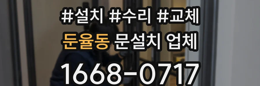 둔율동 문설치 업체