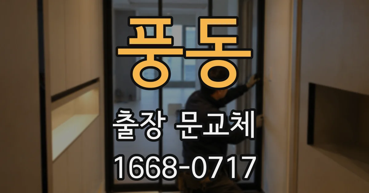 풍동 출장 문교체
