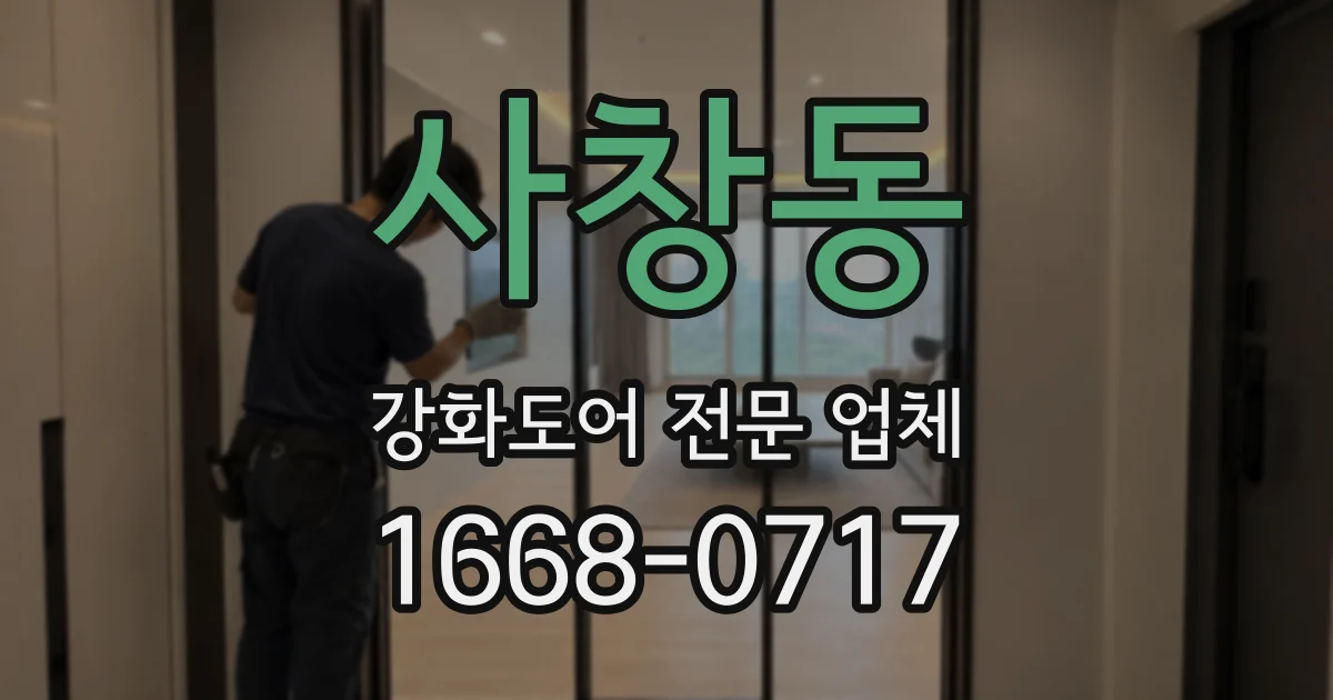 사창동 강화도어 전문 업체