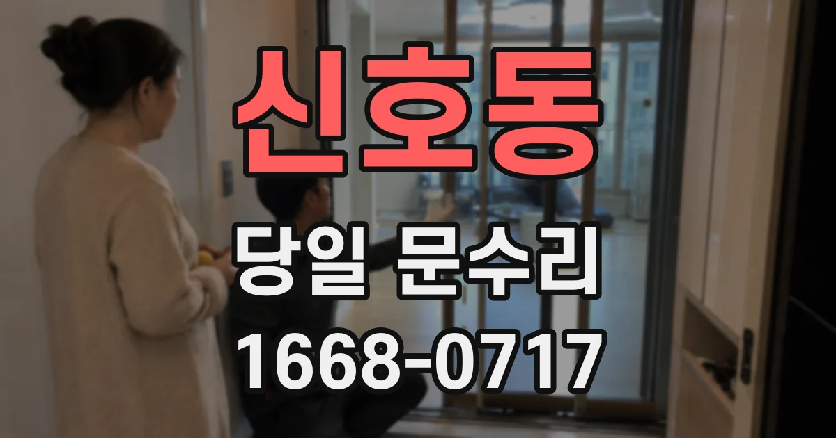 신호동 당일 문수리