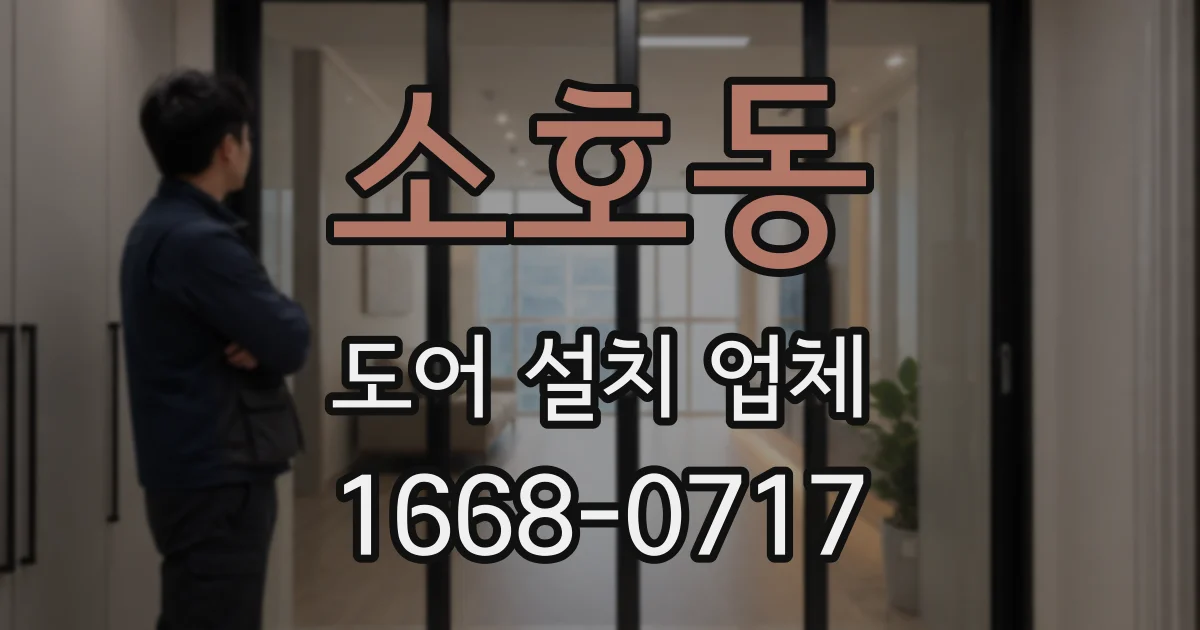 소호동 도어 설치 업체