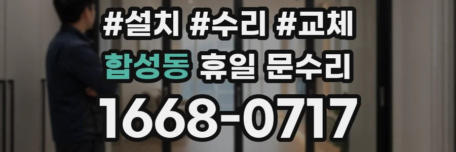 합성동 휴일 문수리