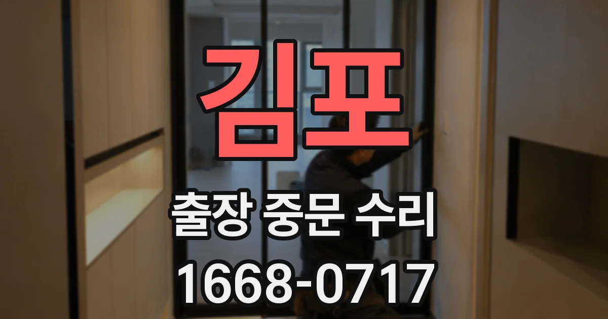 김포 출장 중문 수리