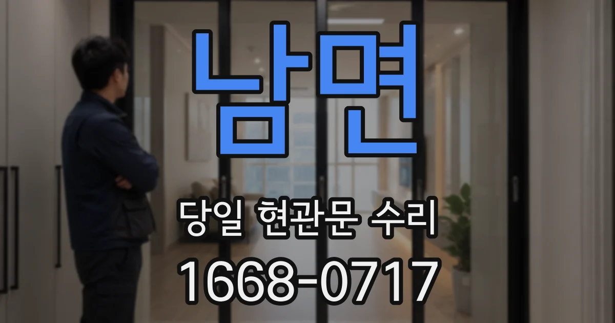 남면 당일 현관문 수리