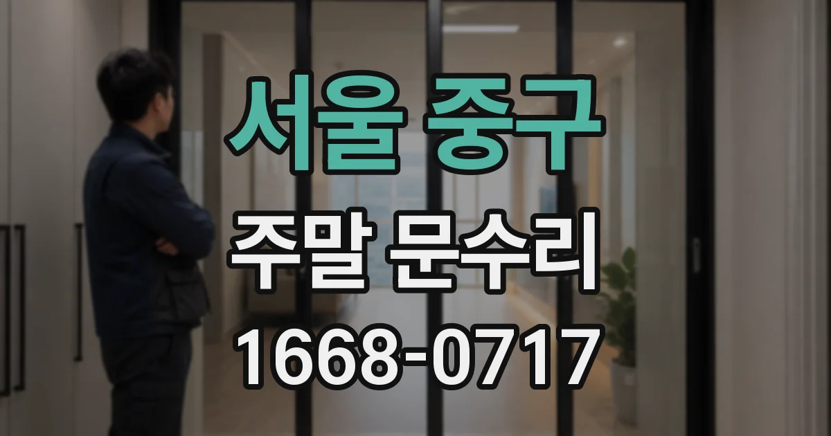 서울 중구 주말 문수리