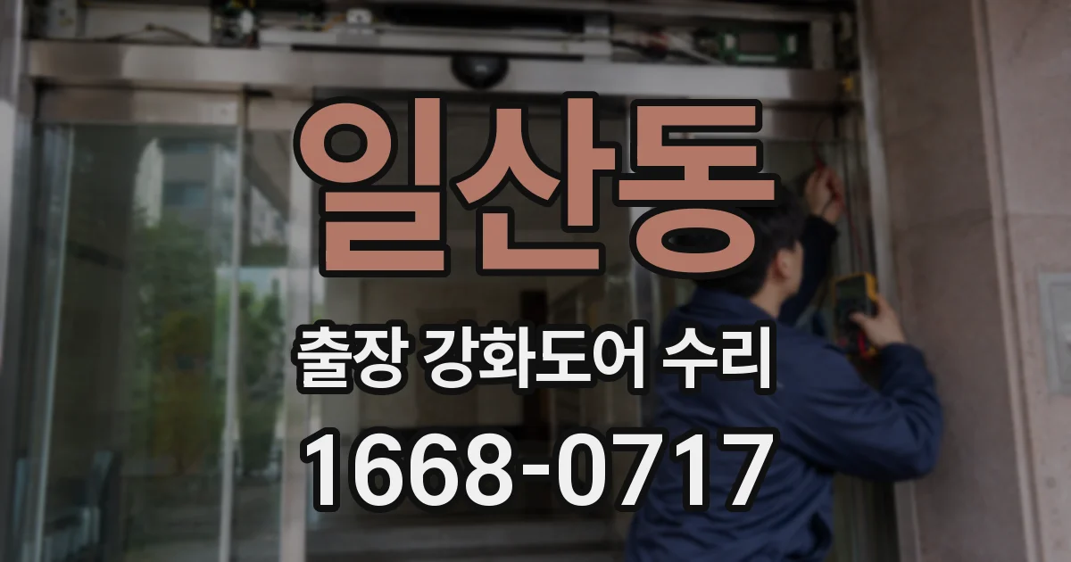 일산동 출장 강화도어 수리