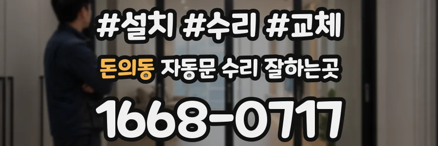 돈의동 자동문 수리 잘하는곳