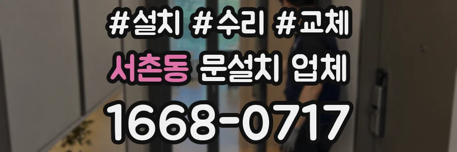 서촌동 문설치 업체