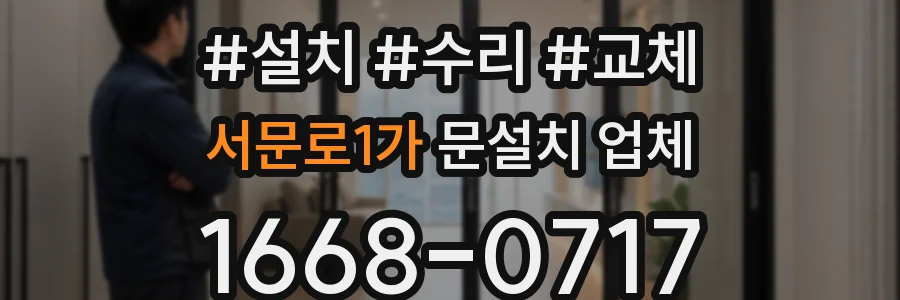 서문로1가 문설치 업체