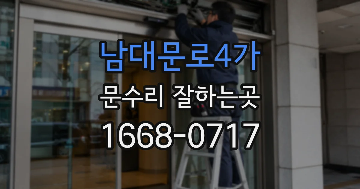 남대문로4가 문수리 잘하는곳