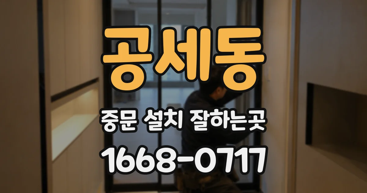 공세동 중문 설치 잘하는곳