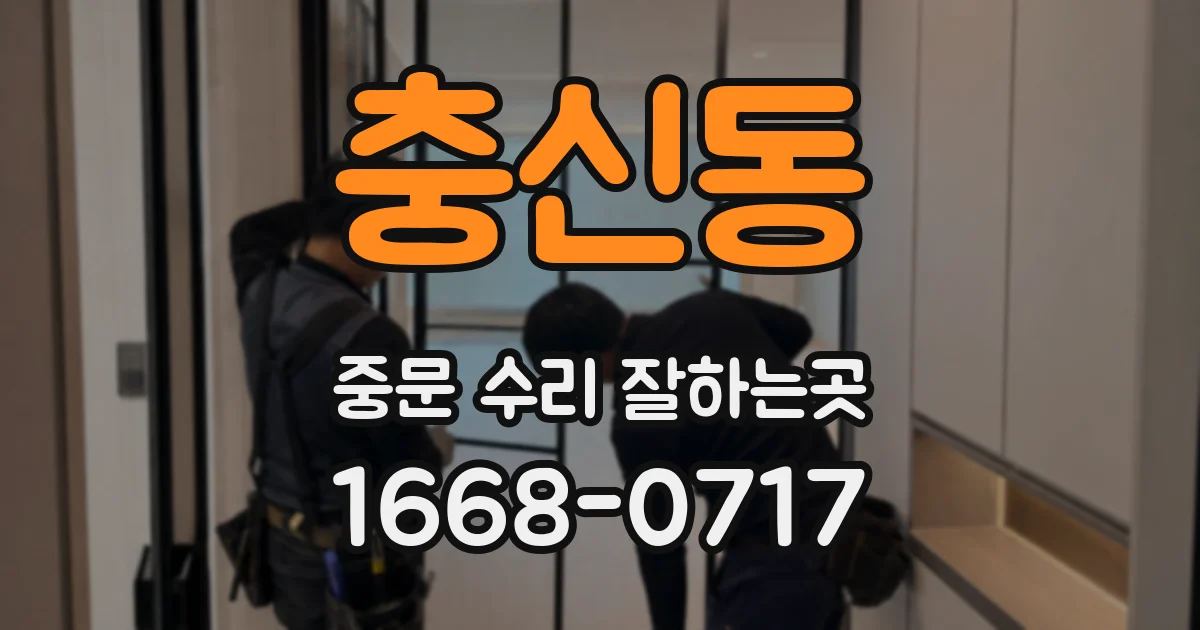 충신동 중문 수리 잘하는곳