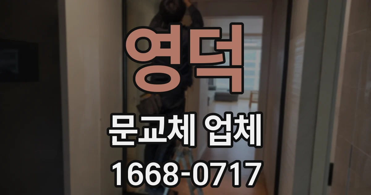 영덕 문교체 업체