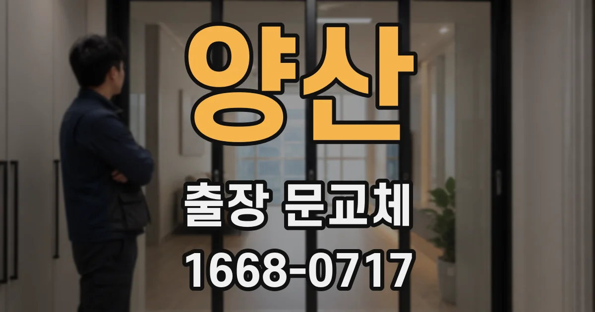 양산 출장 문교체