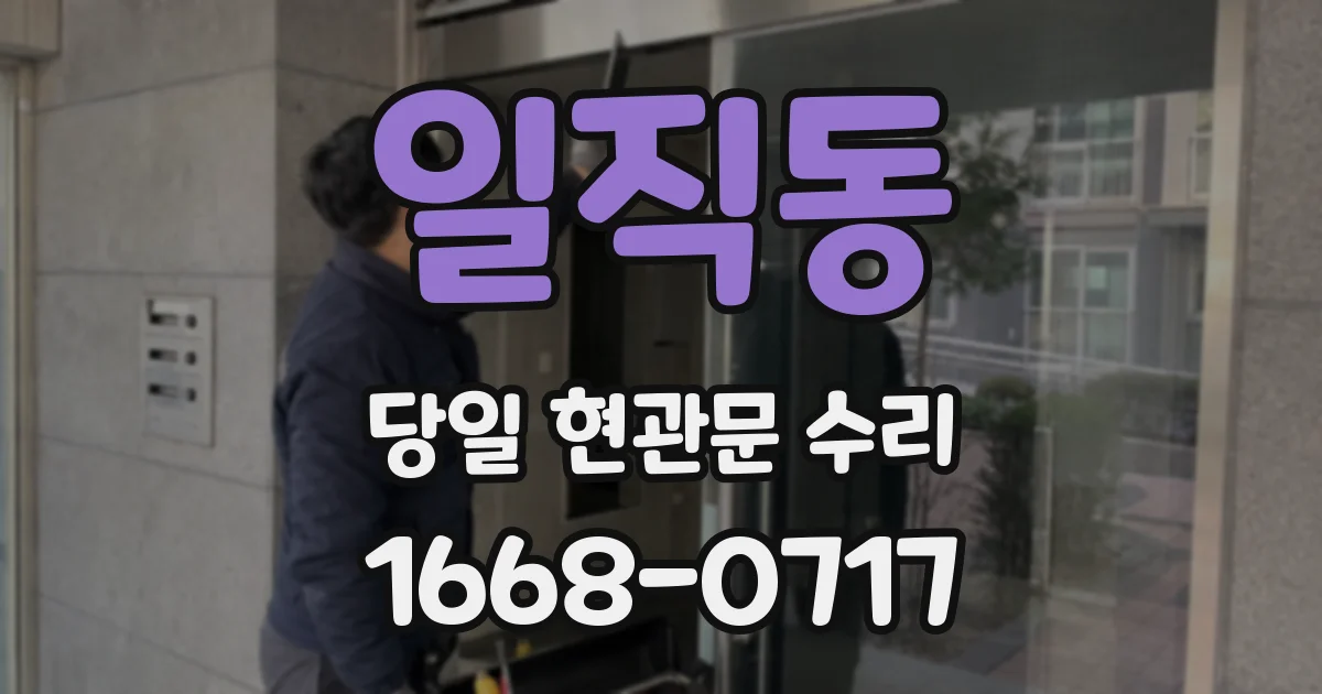 일직동 당일 현관문 수리
