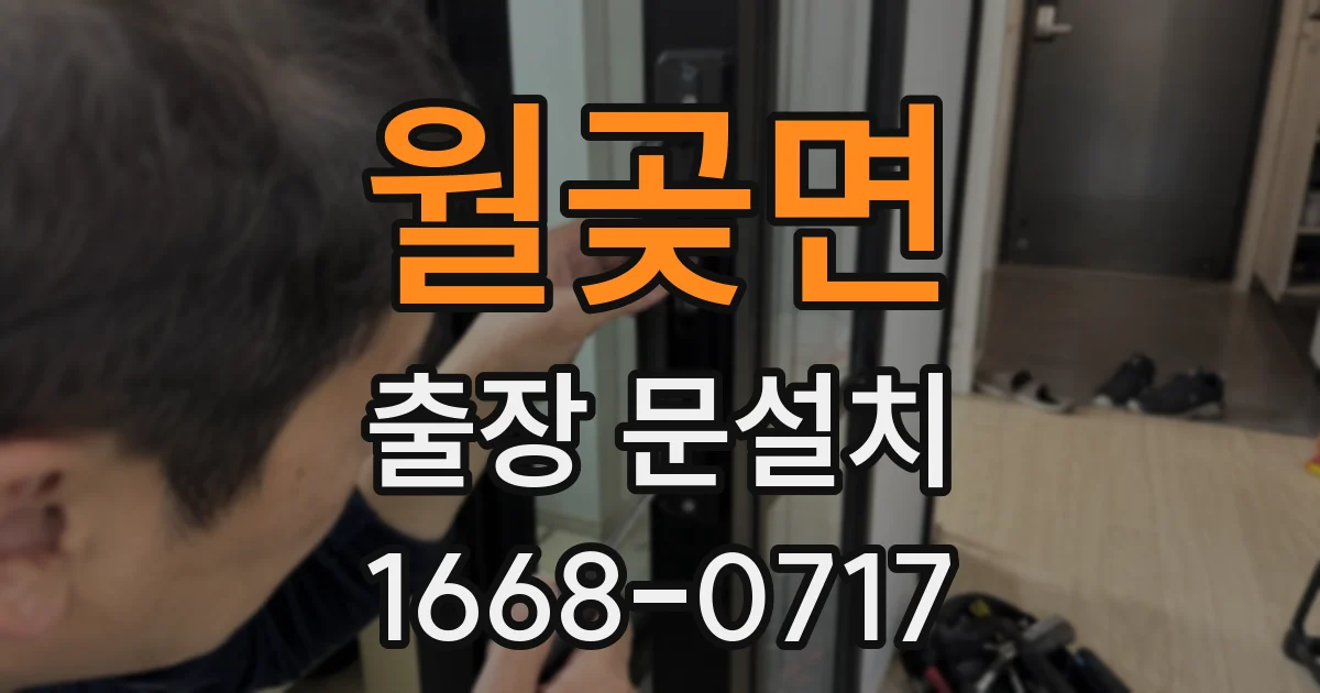 월곶면 출장 문설치