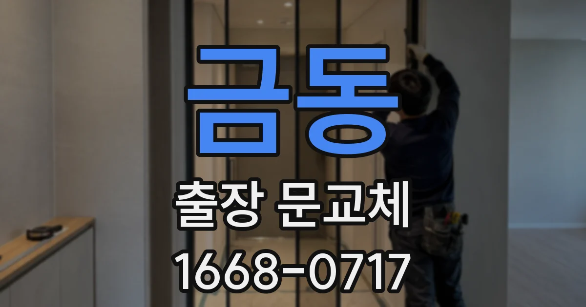 금동 출장 문교체