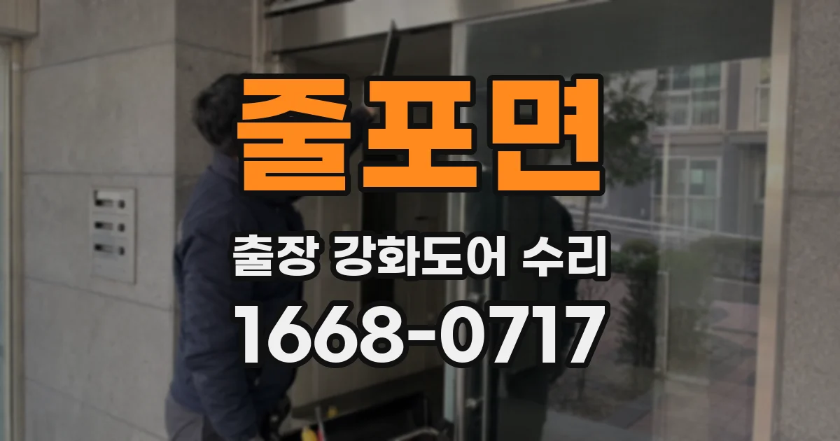 줄포면 출장 강화도어 수리