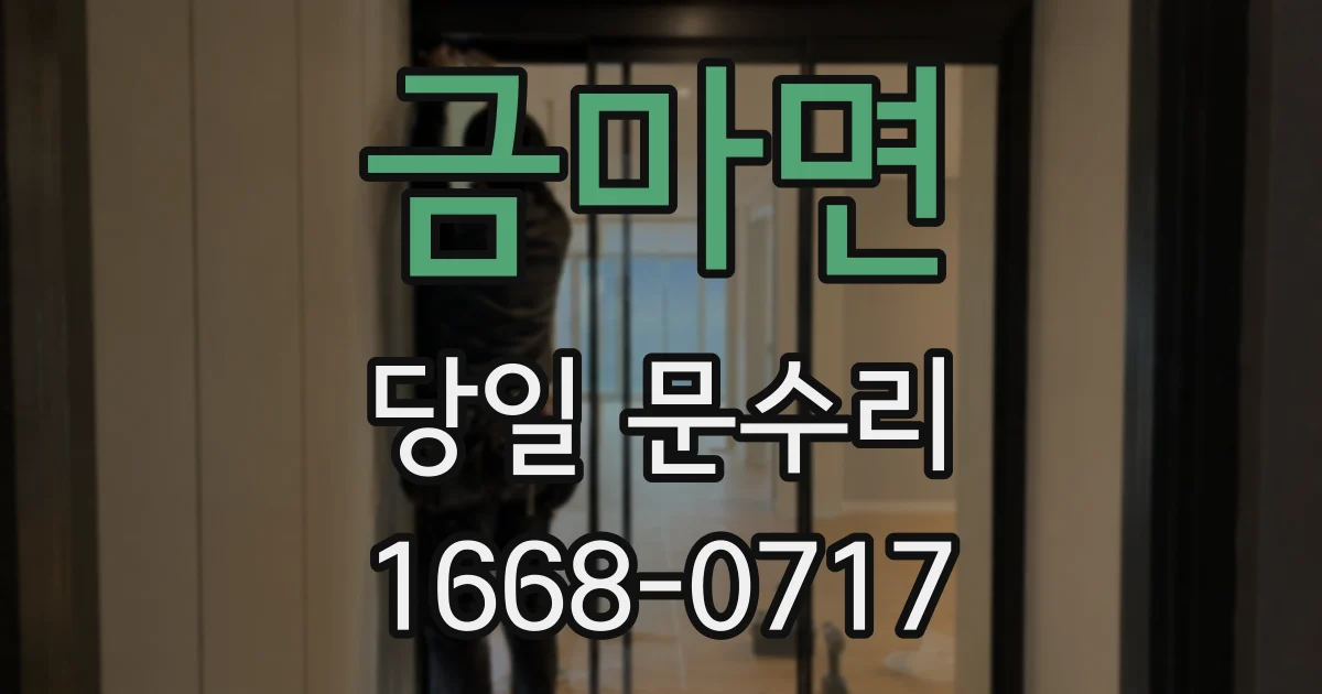 금마면 당일 문수리