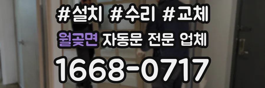 월곶면 자동문 전문 업체