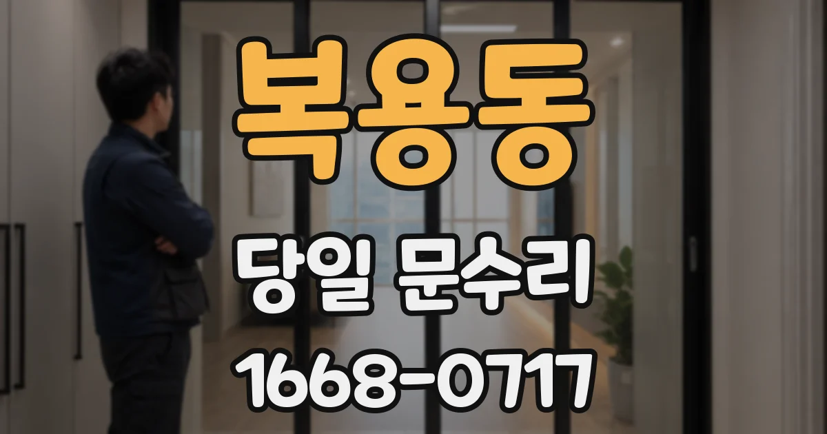 복용동 당일 문수리