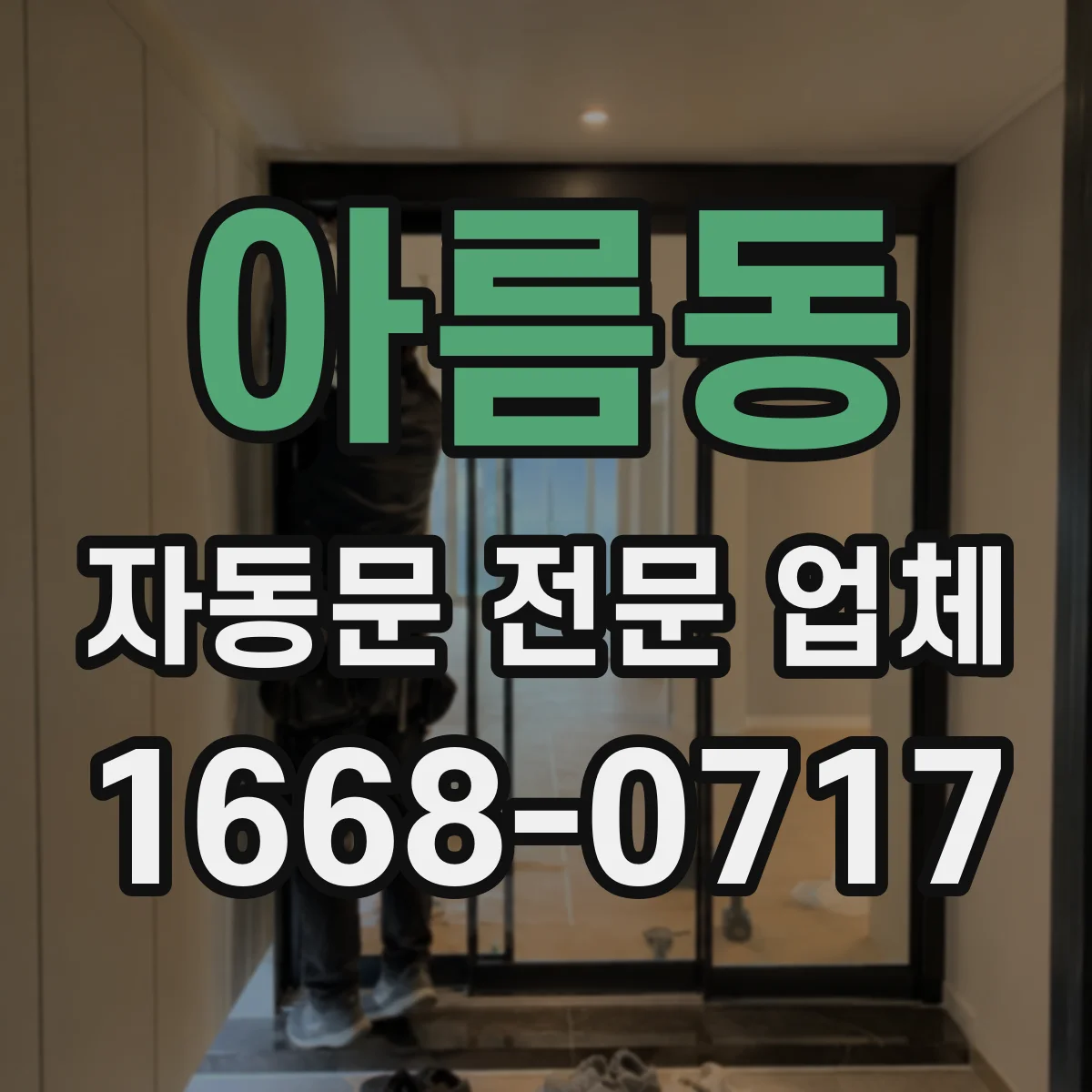 아름동 자동문 전문 업체