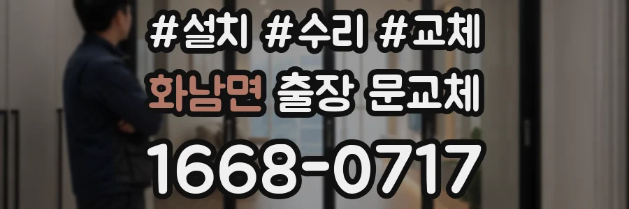 화남면 출장 문교체